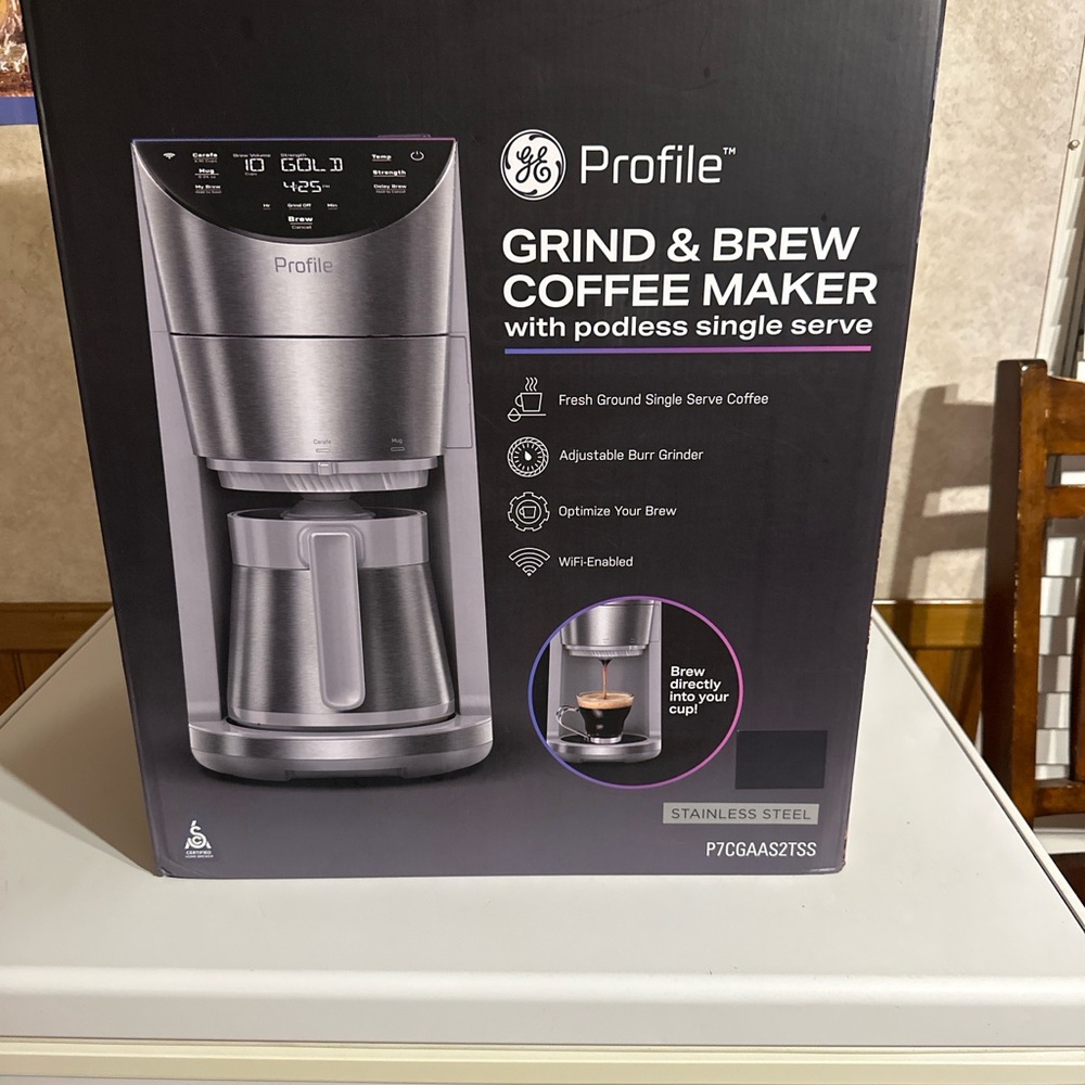 GE Profile Stainless Steel Coffee Maker Only Used Twice